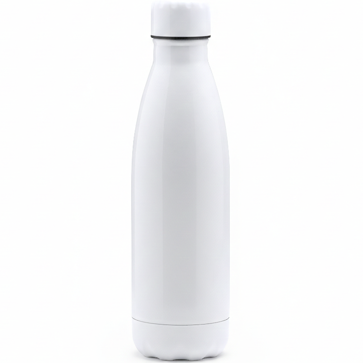 Botella acero inoxidable blanca